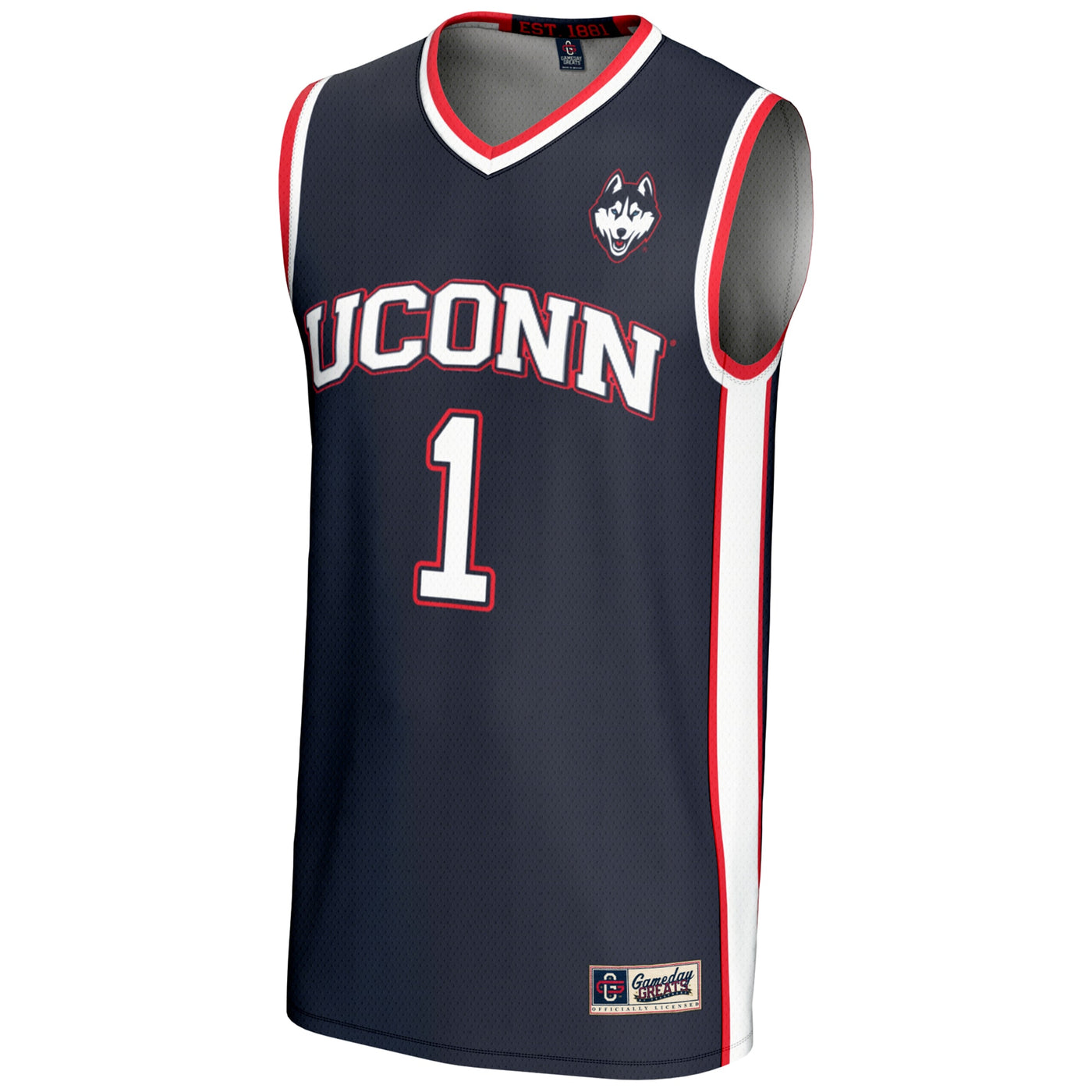GameDay Greats #1 Navy UConn Huskies Lightweight Basketball Jersey