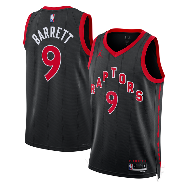 Toronto Raptors Jordan Brand Statement Edition Swingman Jersey - Black - RJ Barrett