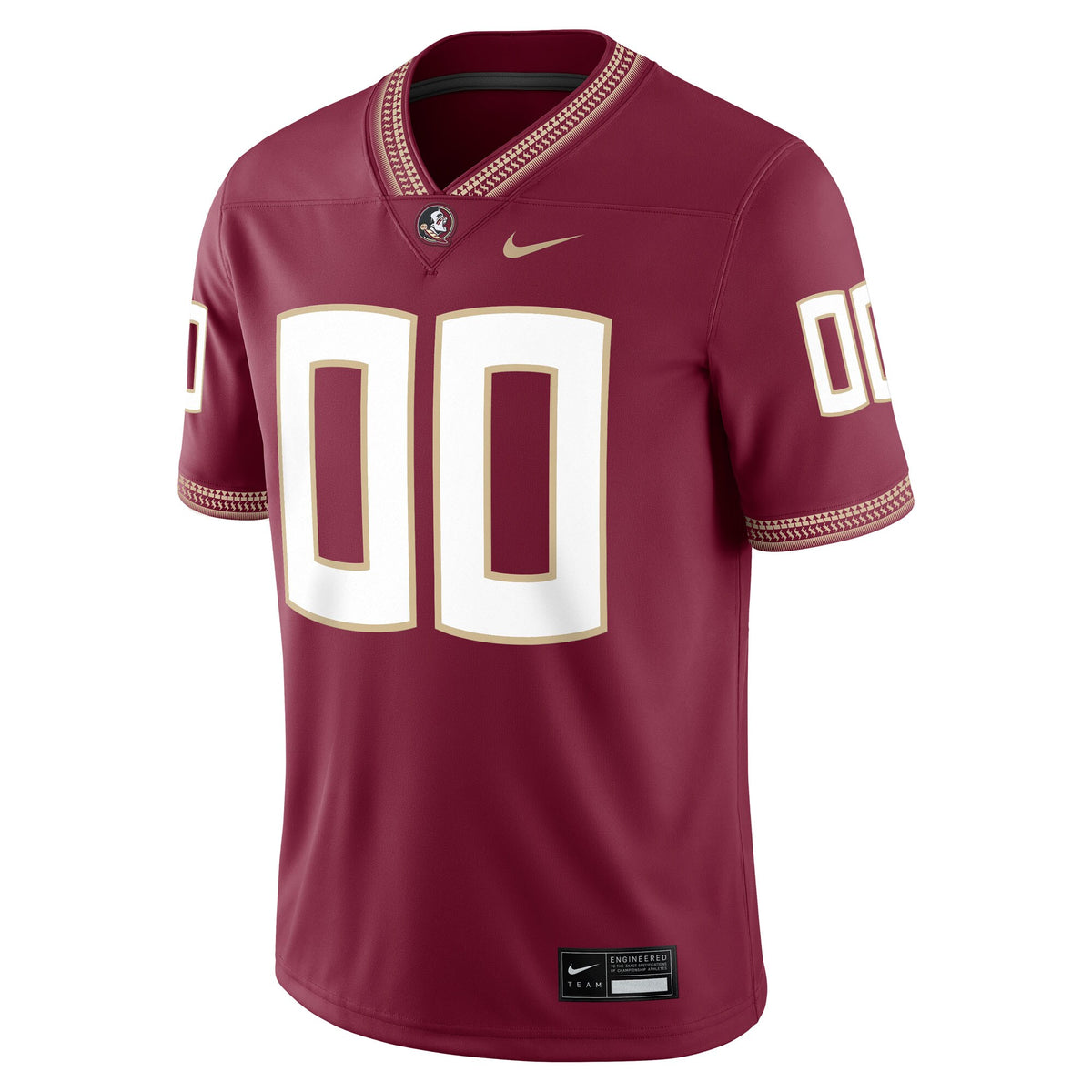 Florida State Seminoles Custom Football Game Jersey - Garnet