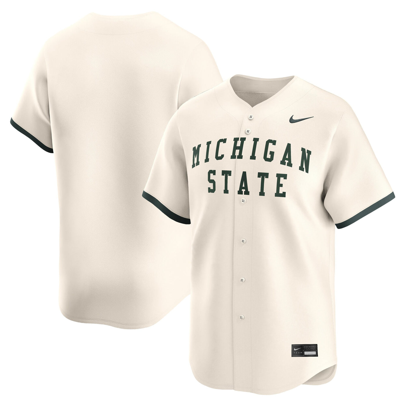 Nike Natural Michigan State Spartans Baseball Limited Jersey