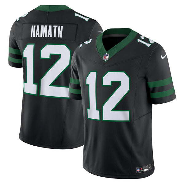 New York Jets Joe Namath Nike Legacy Black Alternate Vapor F.U.S.E. Limited Jersey