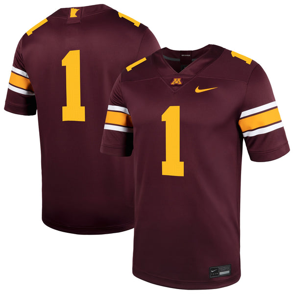 Nike #1 Maroon Minnesota Golden Gophers Untouchable Football Jersey