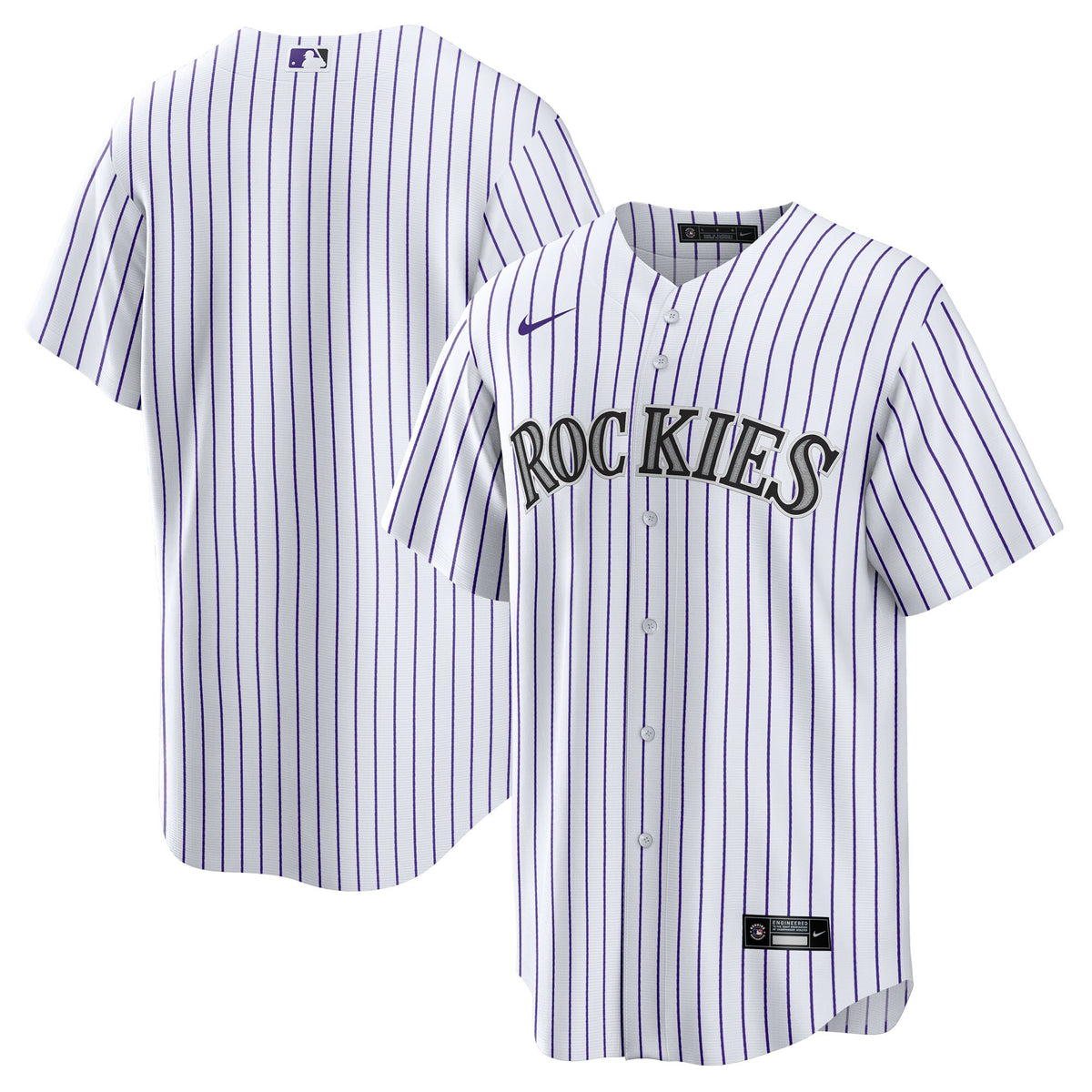 Colorado Rockies White Home Big & Tall Replica Jersey