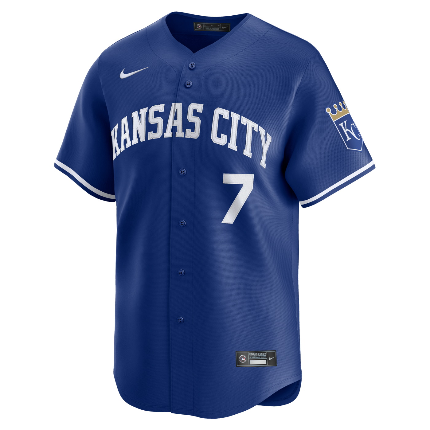 Kansas City Royals Bobby Witt Jr. Nike Royal Alternate 2 Limited Player Jersey