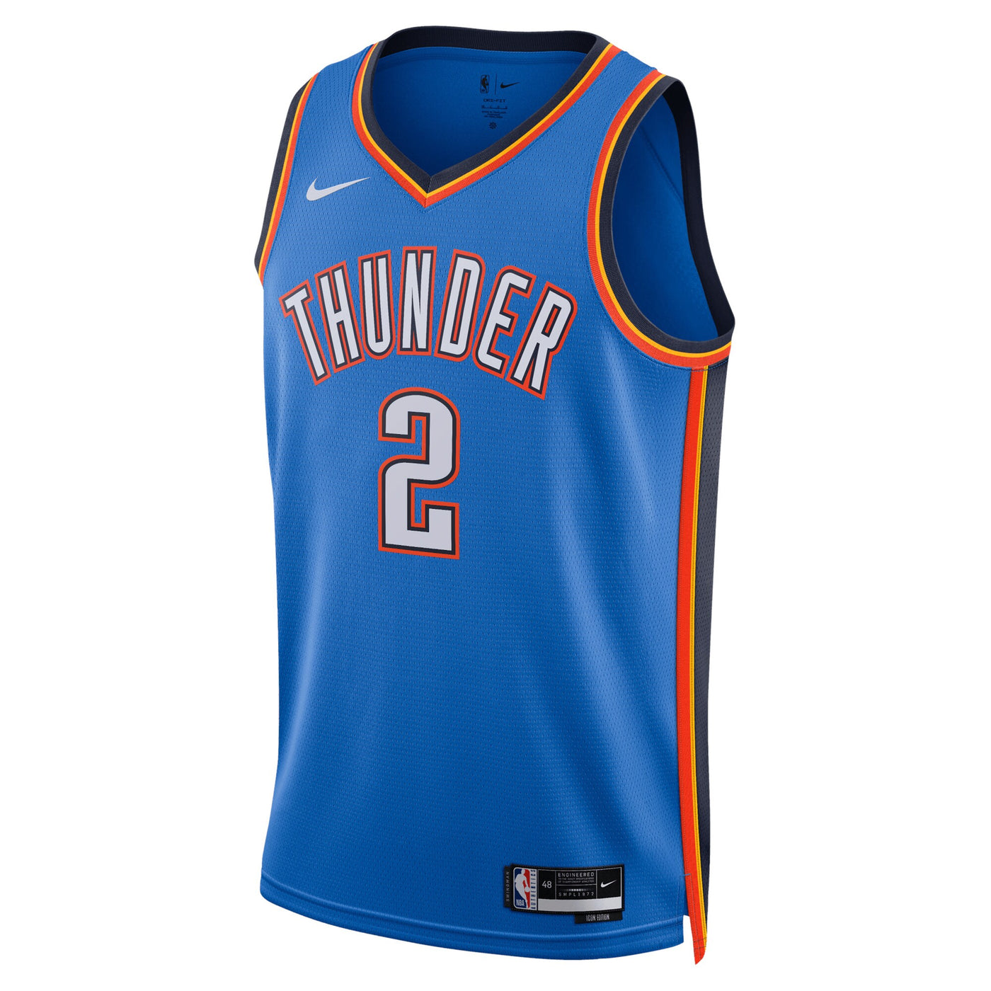 Oklahoma City Thunder Nike Icon Edition Swingman Jersey - Blue - Shai Gilgeous-Alexander