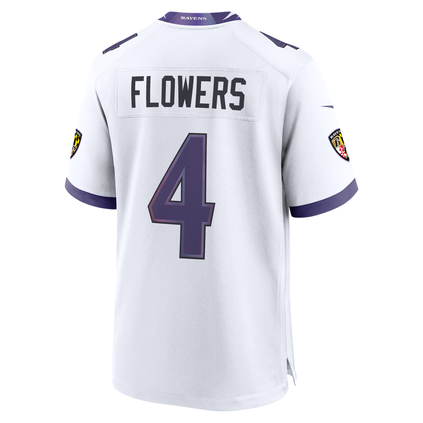 Baltimore Ravens Zay Flowers Nike White Game Jersey