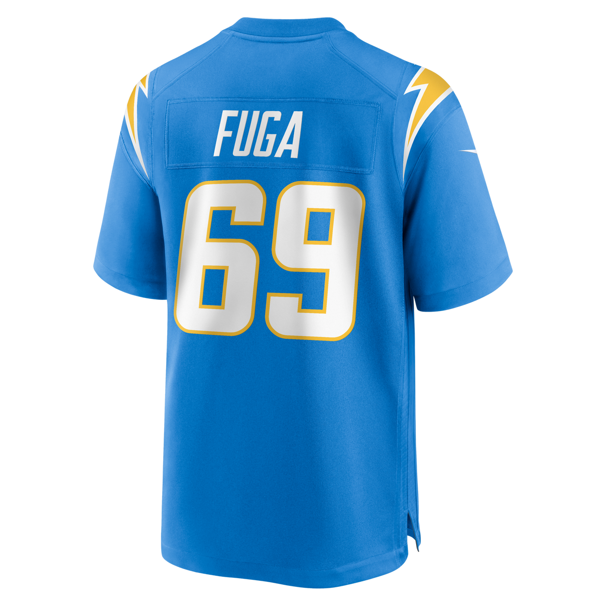Los Angeles Chargers Josh Fuga Powder Blue Team Game Jersey