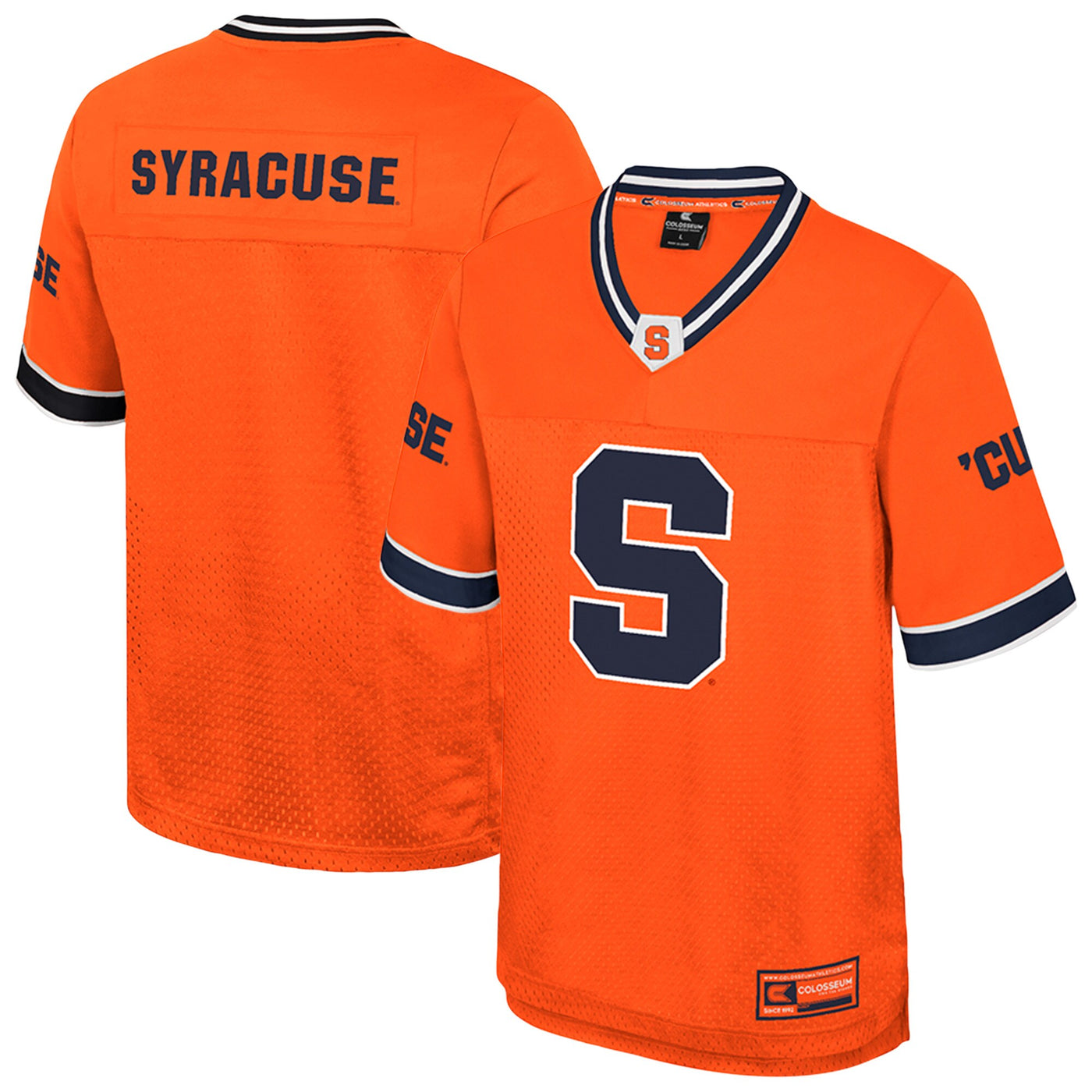 Colosseum Orange Syracuse Orange Nothing But The Hits Football Jersey