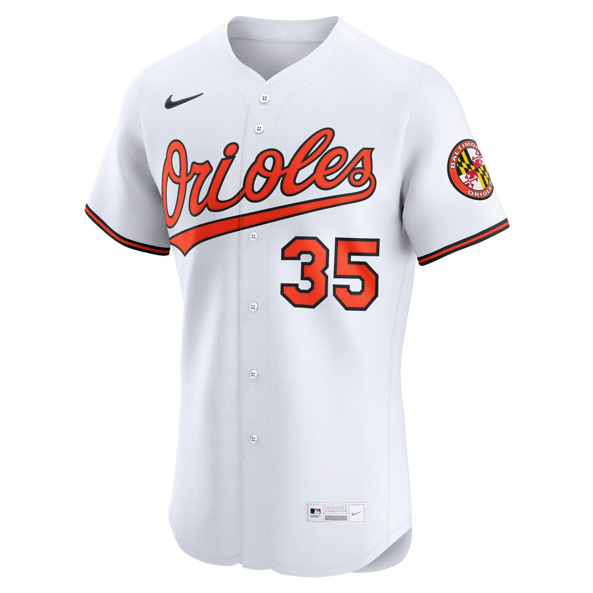 Baltimore Orioles Adley Rutschman White Home Elite Jersey