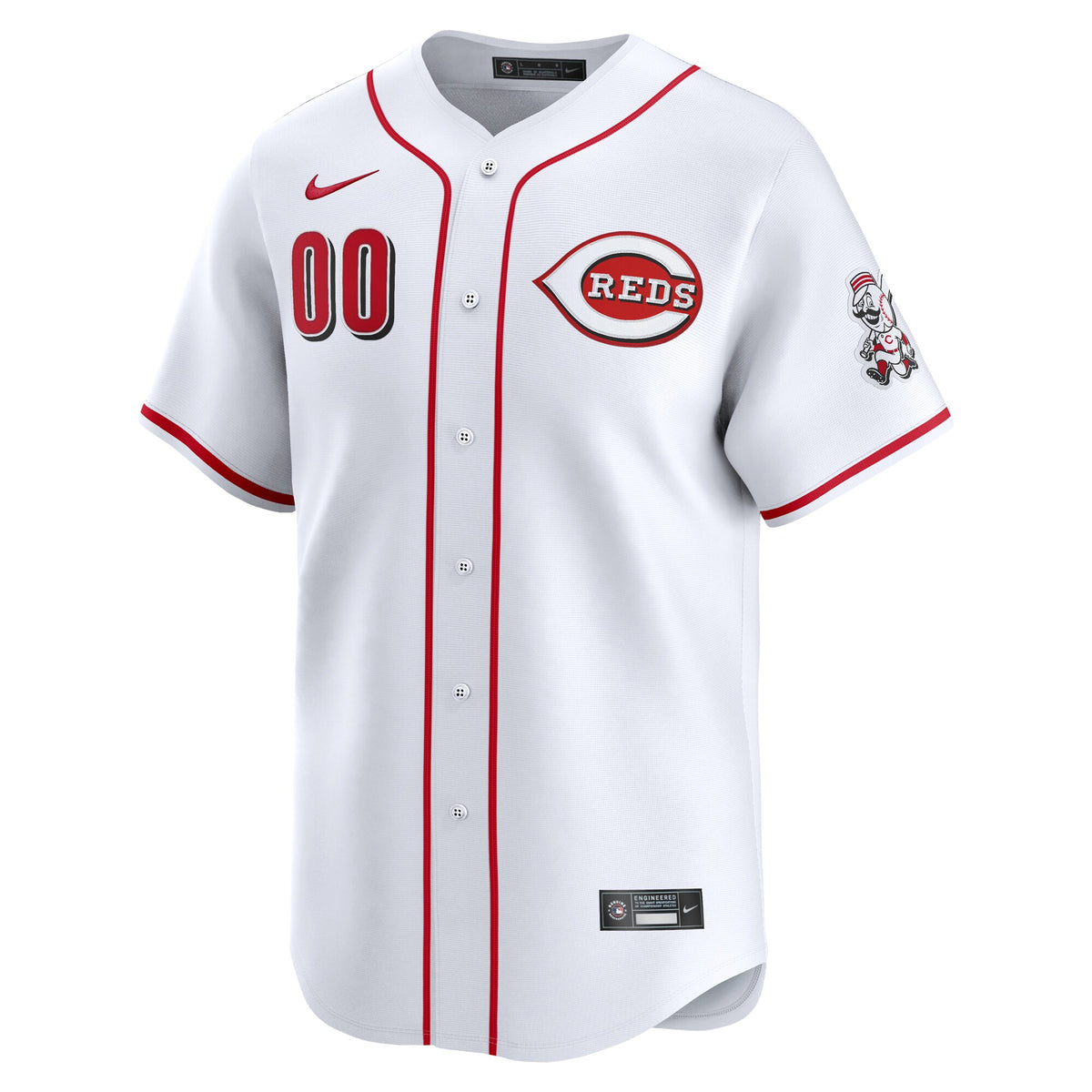 Cincinnati Reds White Home Limited Custom Jersey