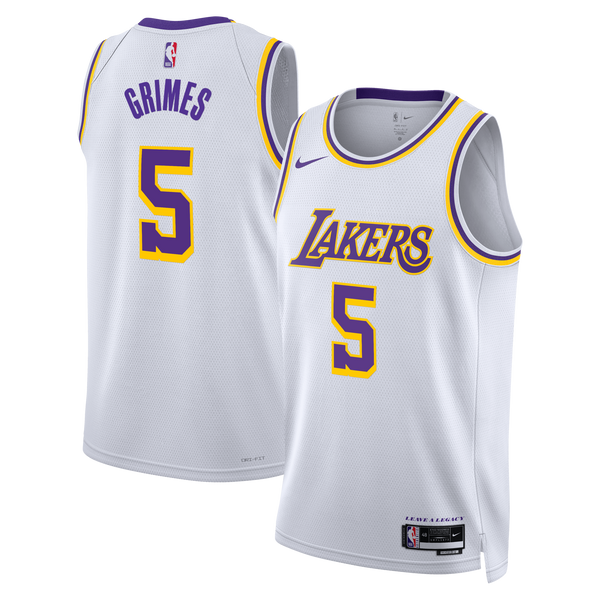 Los Angeles Lakers Nike Association Edition Edition Swingman Jersey - White - Quentin Grimes