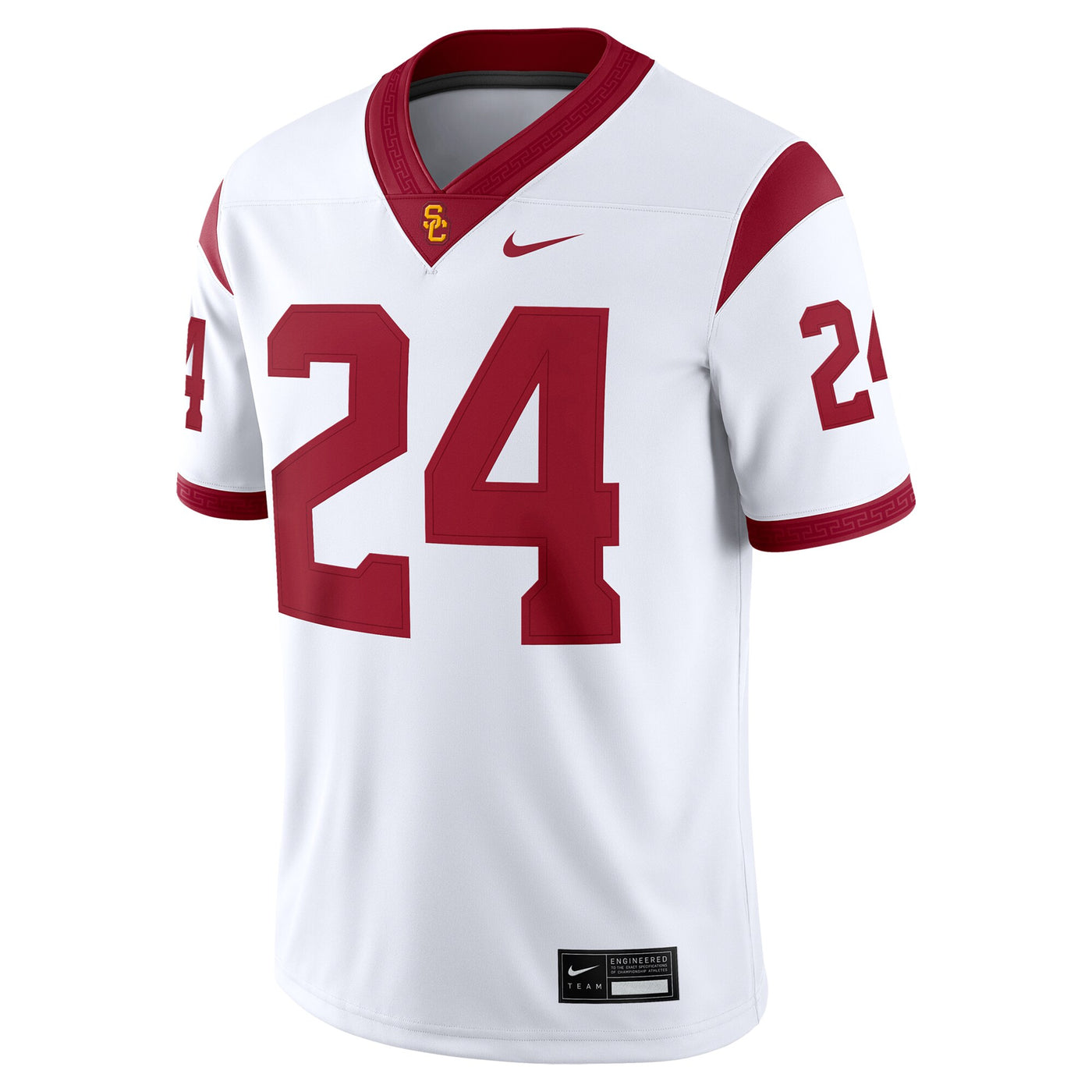 Nike #24 White USC Trojans Game Jersey