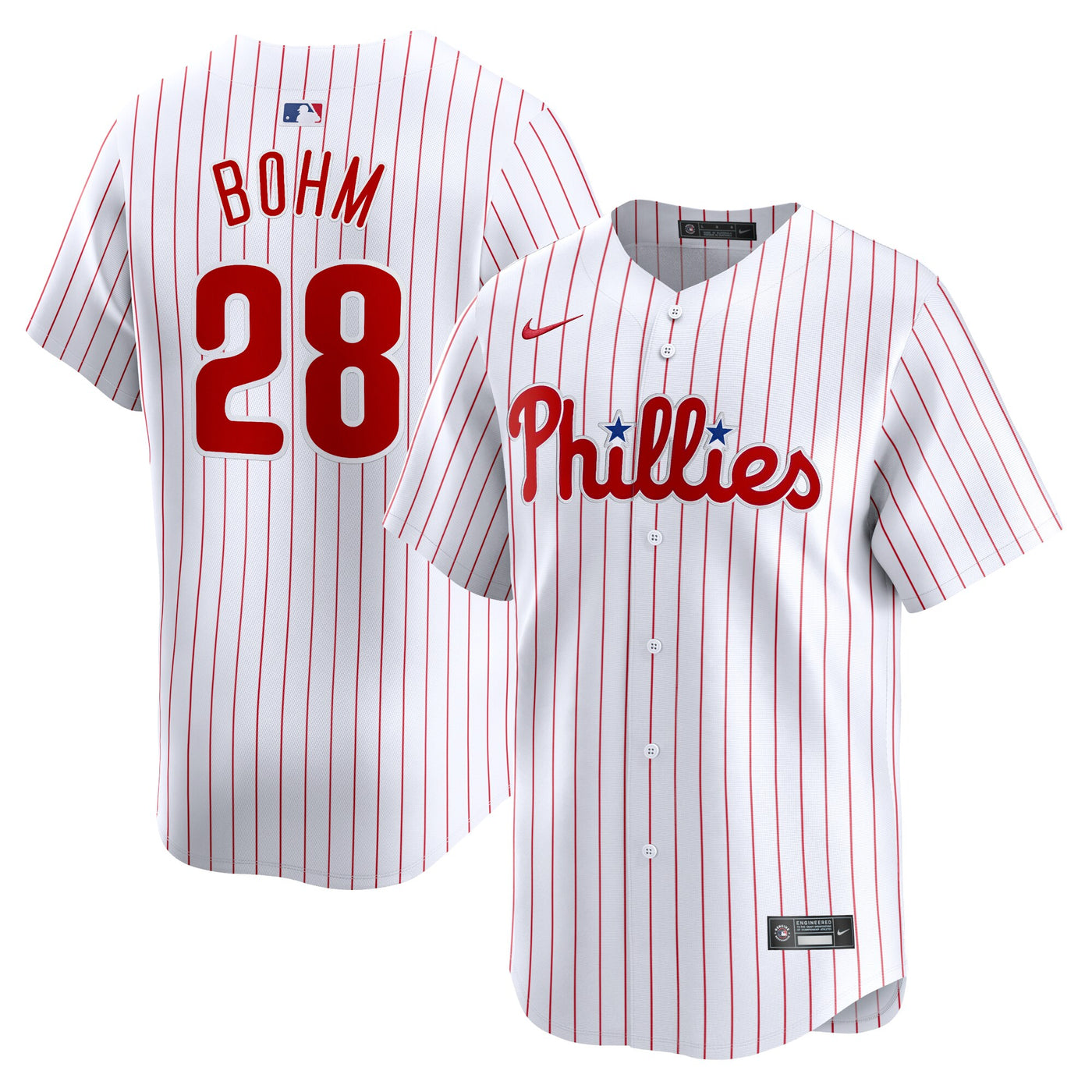 Philadelphia Phillies Alec Bohm Nike White Home Limited Player Jersey