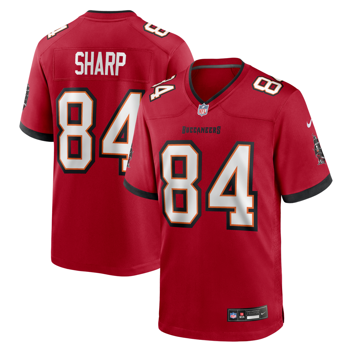 Tampa Bay Buccaneers Bauer Sharp Red Team Game Jersey