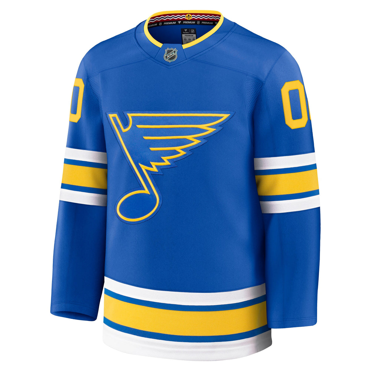 St. Louis Blues Fanatics Blue Home Premium Custom Jersey