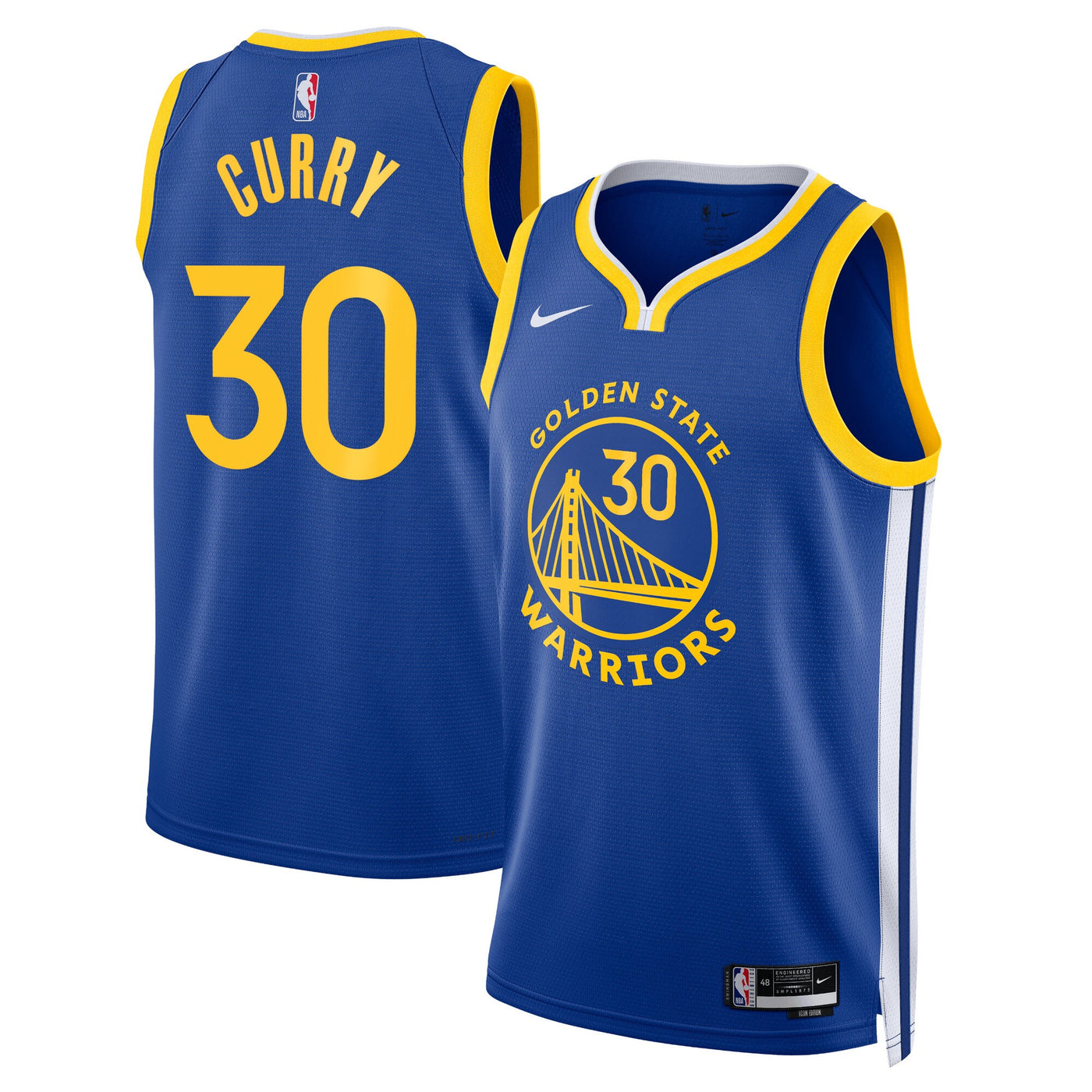 Golden State Warriors Nike Icon Edition Swingman Jersey - Royal - Stephen Curry