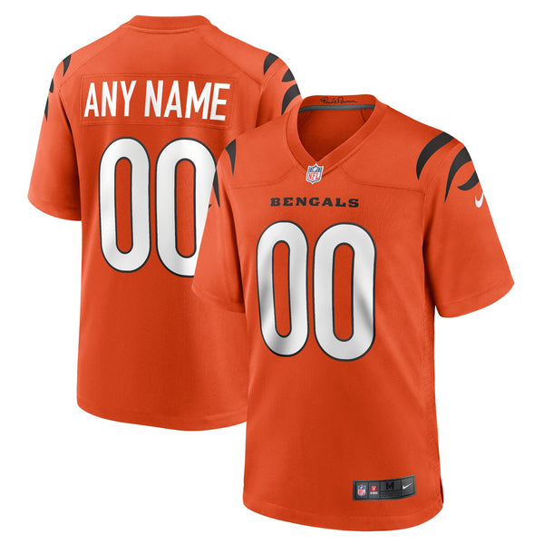 Cincinnati Bengals Nike Orange Alternate Game Custom Jersey