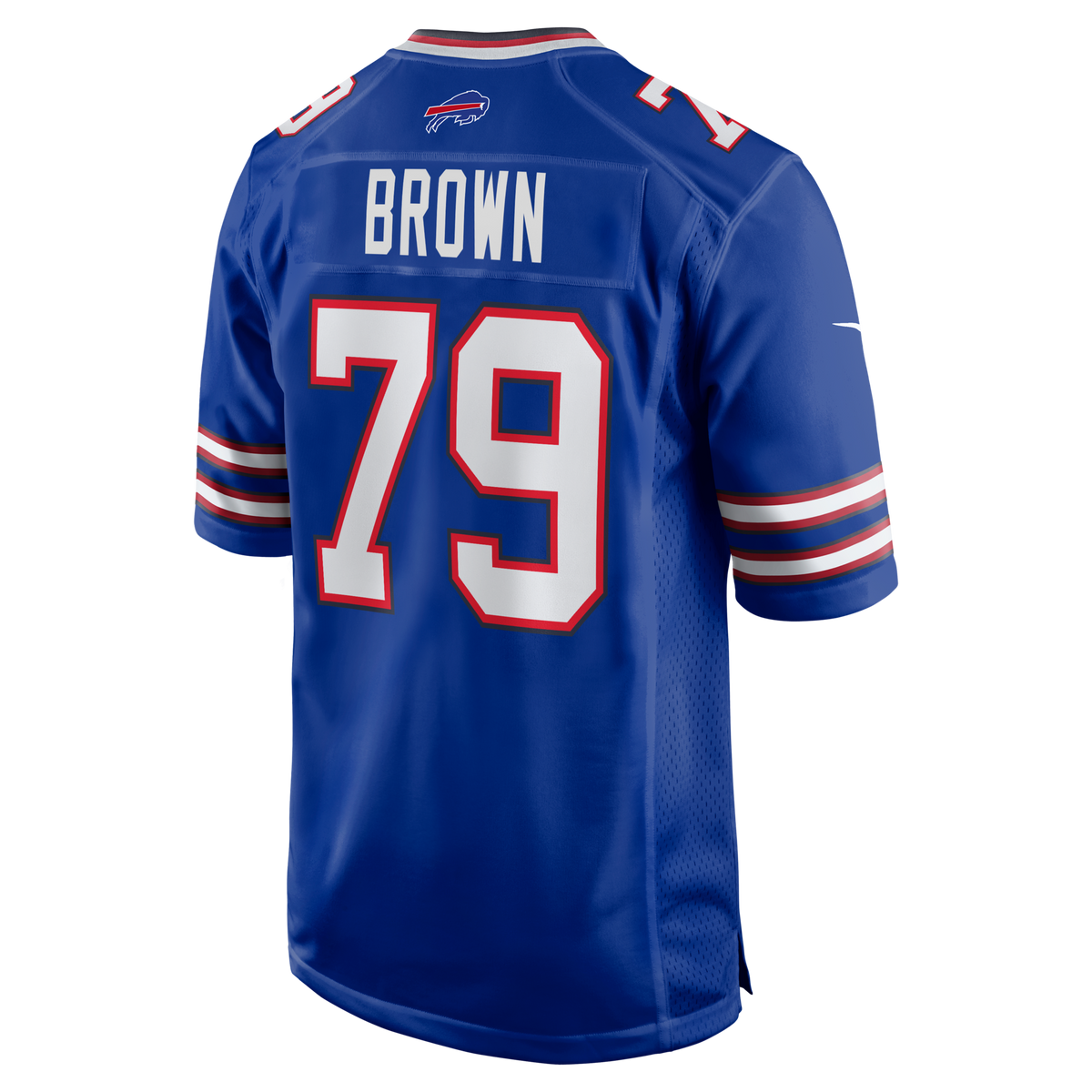 Buffalo Bills Ruben Brown Royal Game Retired Player Jersey