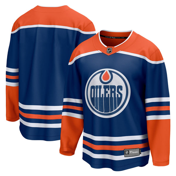 Edmonton Oilers Fanatics Royal Home Breakaway Blank Jersey