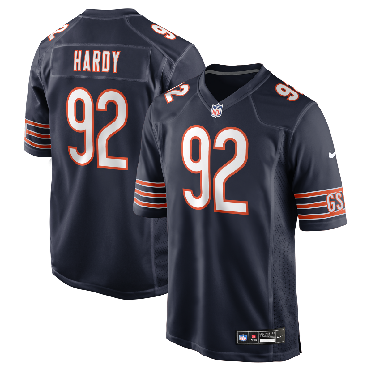 Chicago Bears Daniel Hardy Navy Team Game Jersey