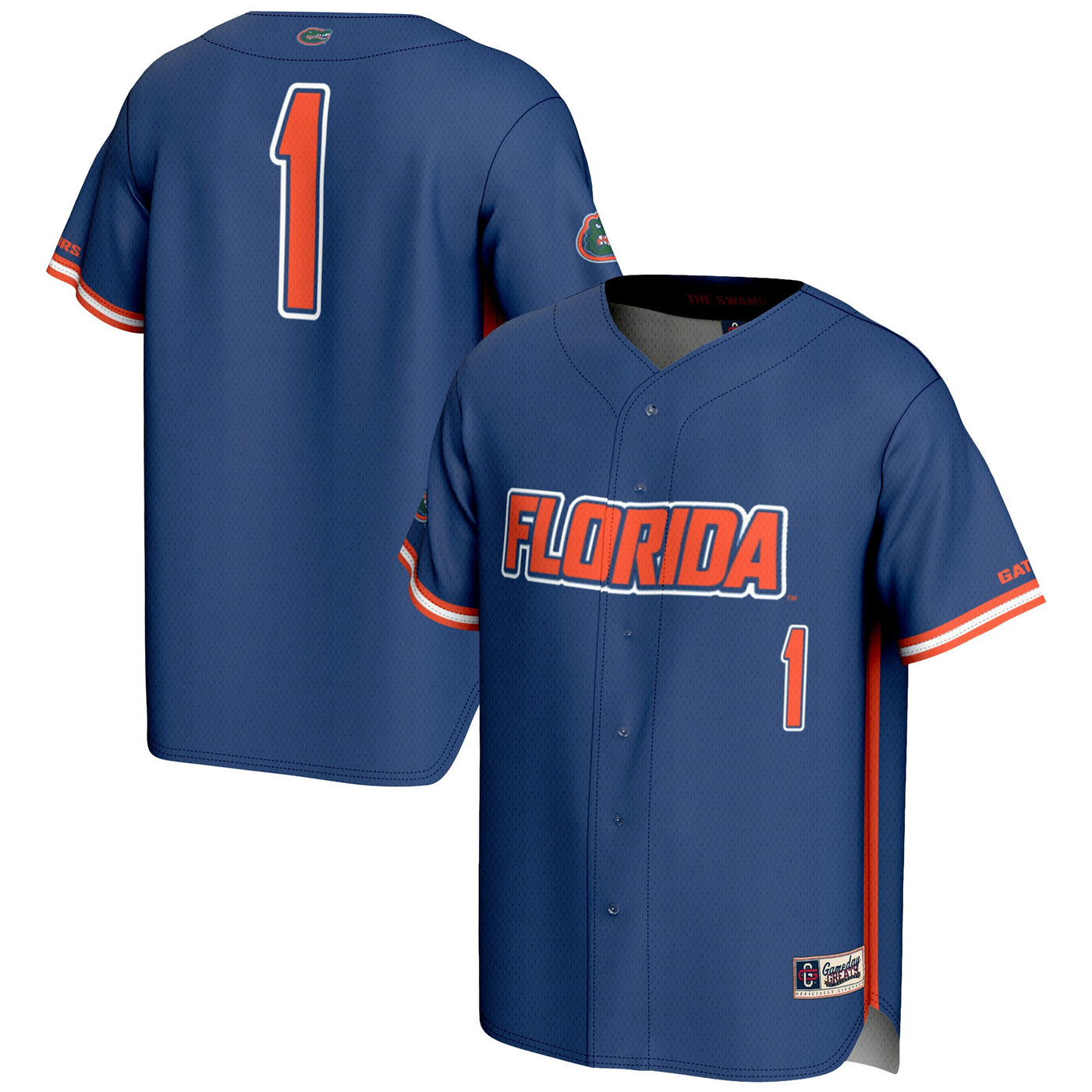 GameDay Greats #1 Royal Florida Gators Lightweight Baseball Jersey