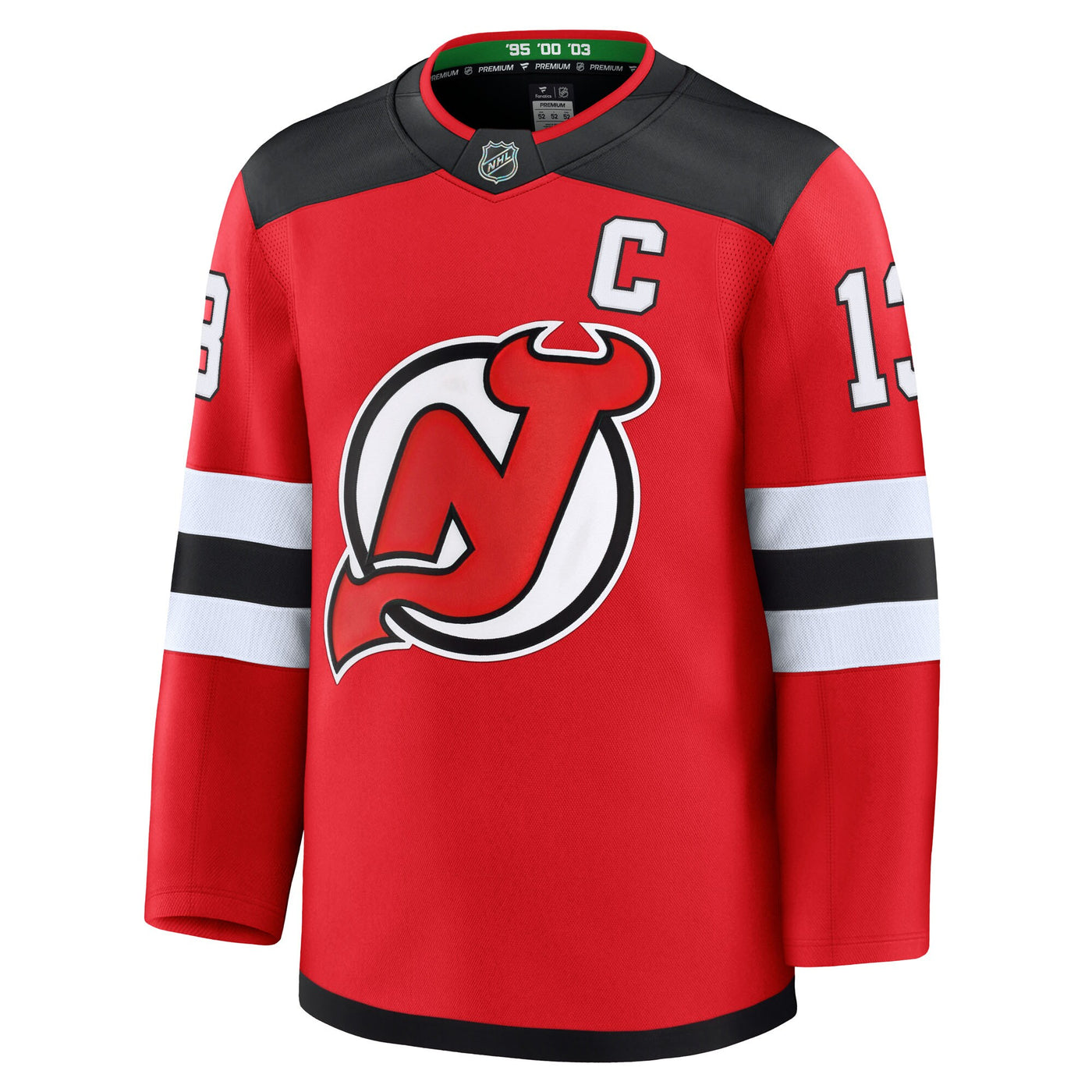 New Jersey Devils Nico Hischier Fanatics Red Home Premium Jersey