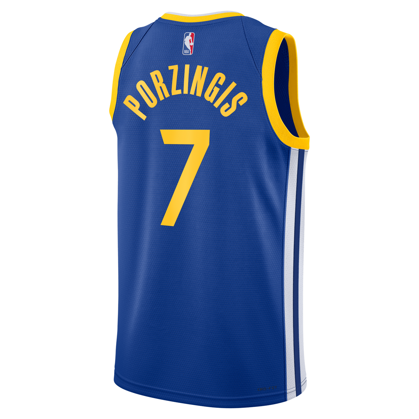 Golden State Warriors Nike Icon Edition Swingman Jersey - Royal - Kristaps Porziņģis