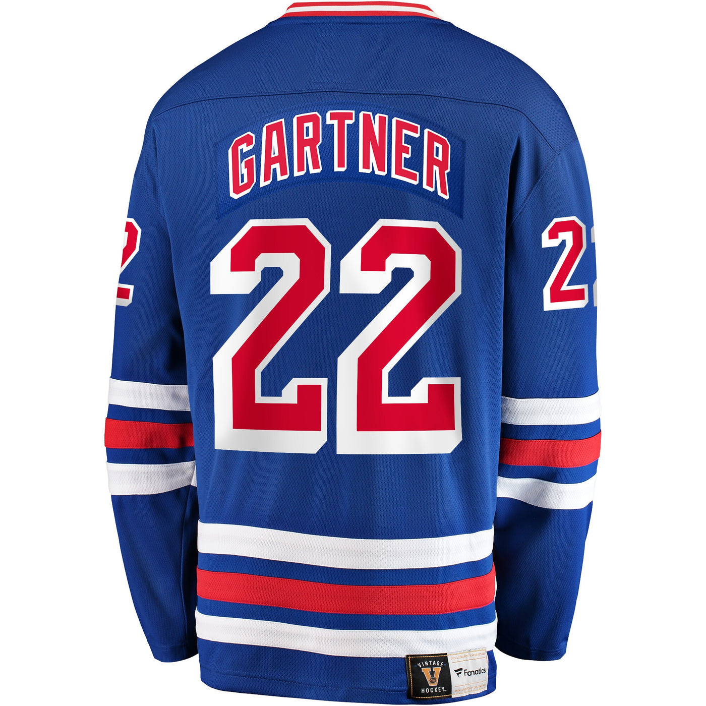 New York Rangers Mike Gartner Fanatics Blue Premier Breakaway Retired Player Jersey