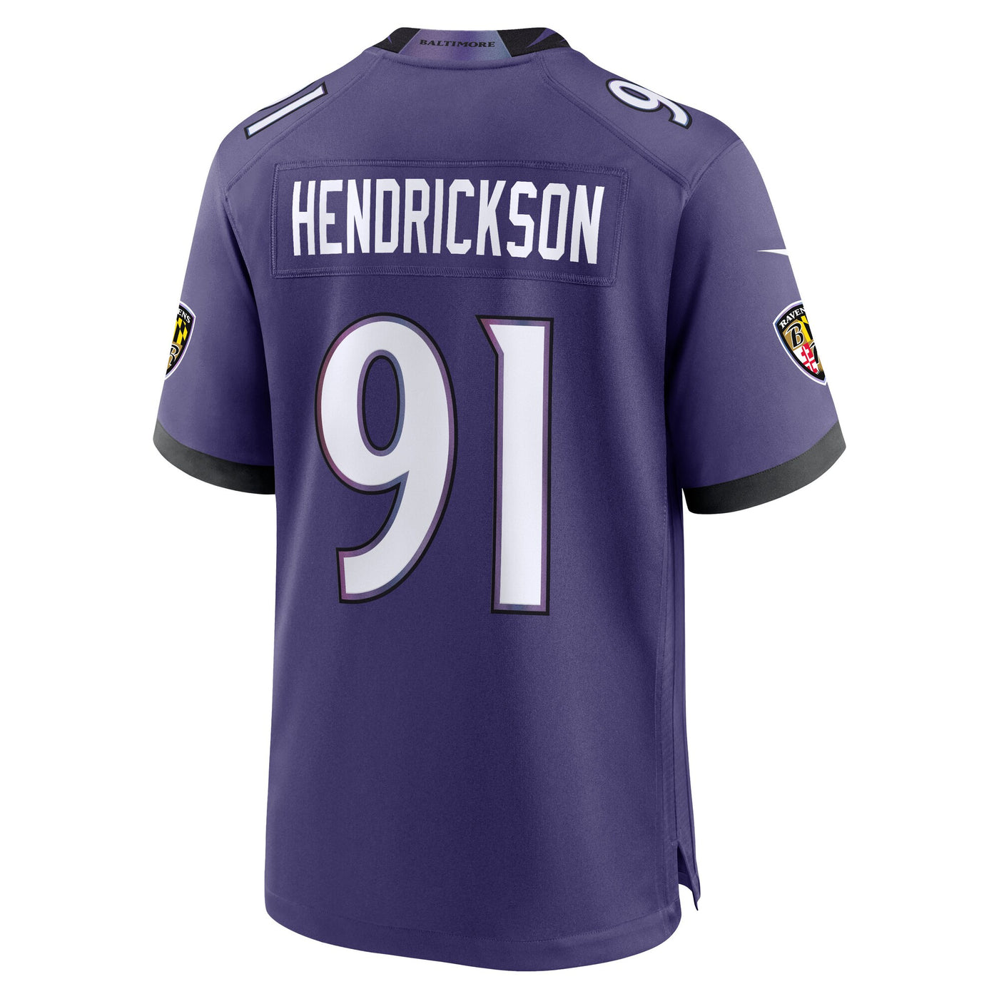 Baltimore Ravens Trey Hendrickson Nike Purple Team Game Jersey