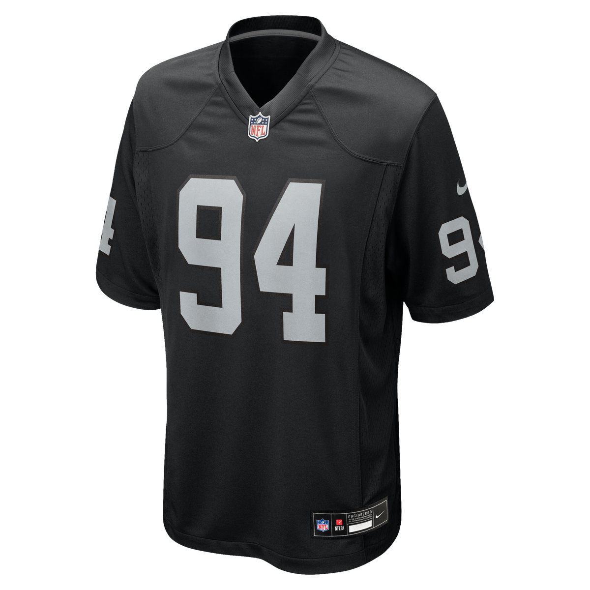 Las Vegas Raiders Christian Wilkins Black Team Game Jersey