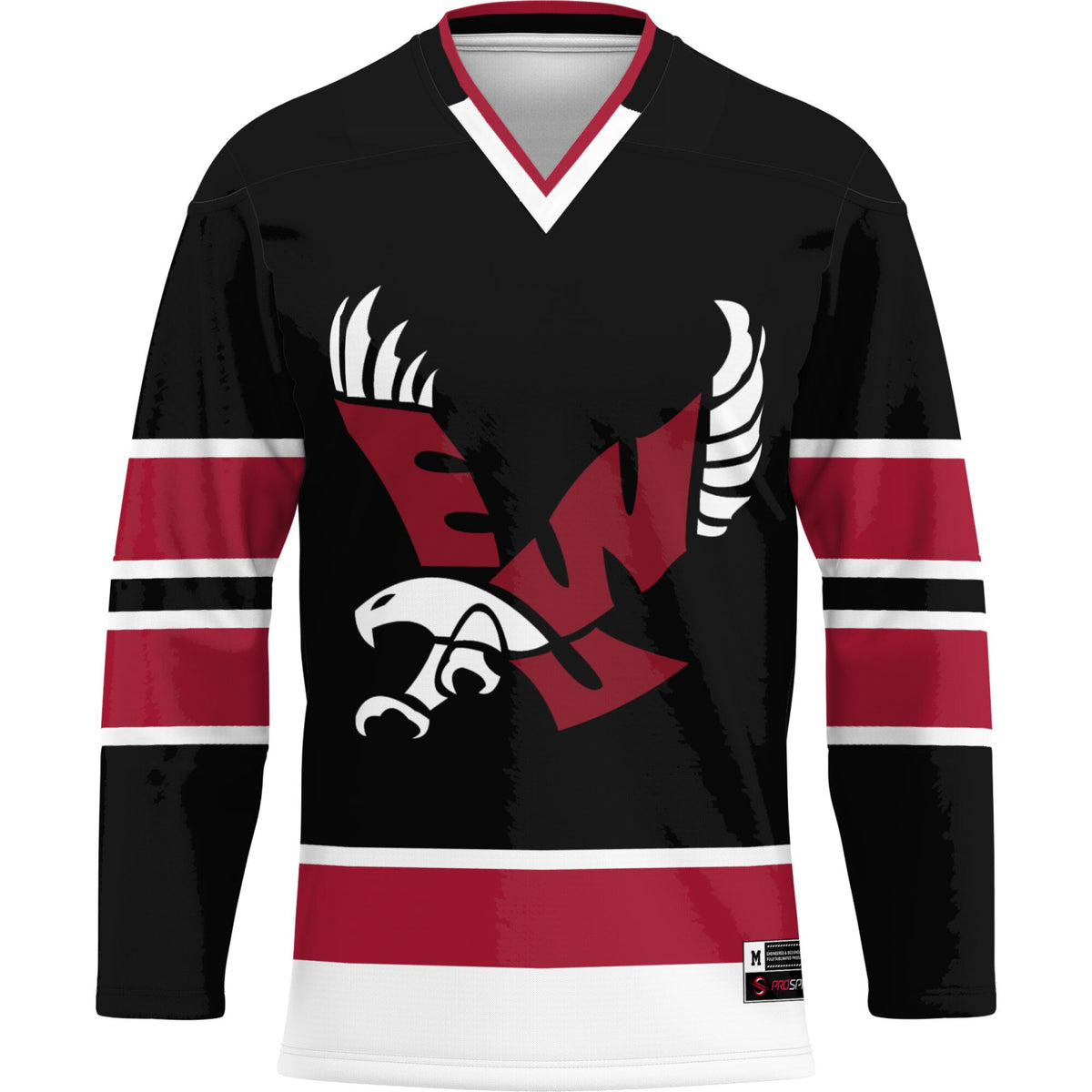 Eastern Washington Eagles GameDay Greats Hockey Jersey - Black