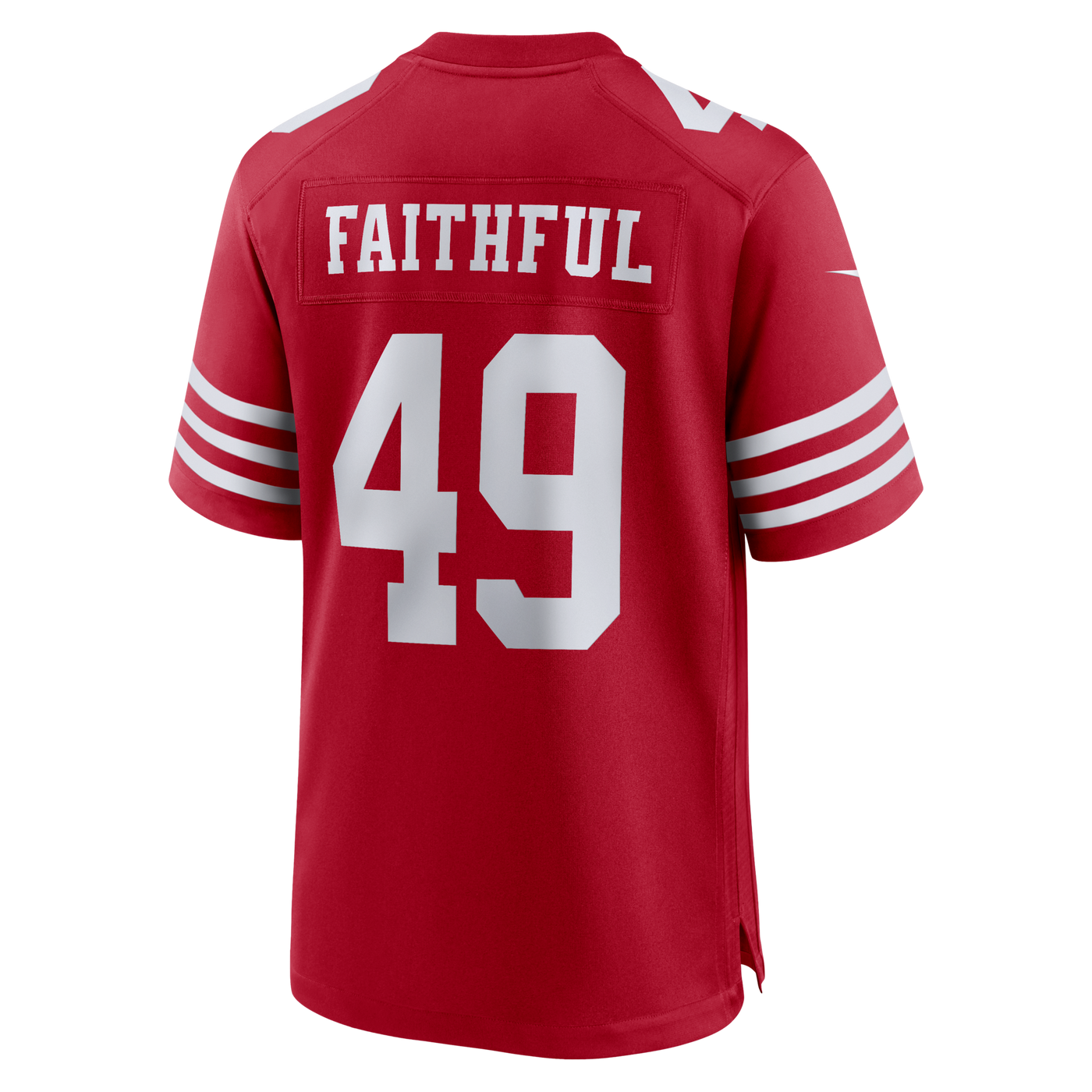 San Francisco 49ers The Faithful Nike Scarlet 80th Anniversary Game Jersey