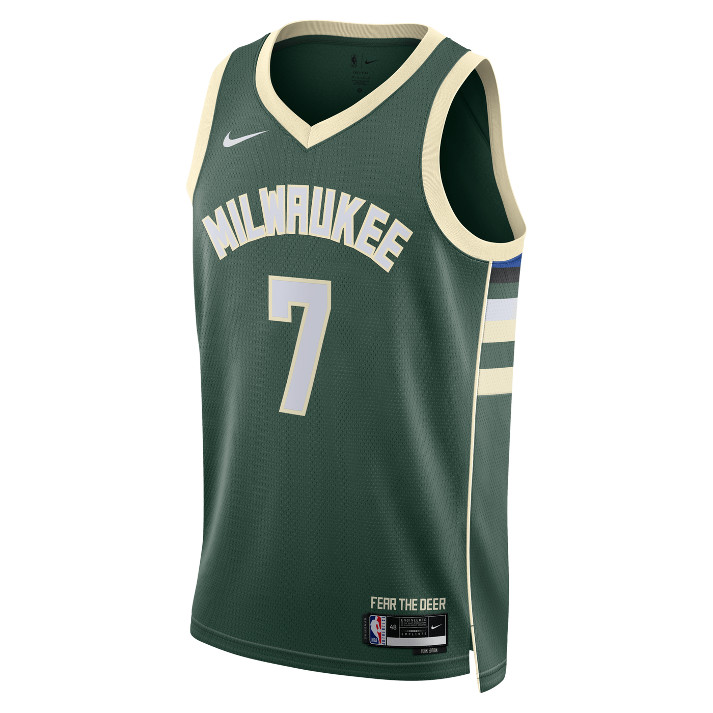 Milwaukee Bucks Nike Icon Edition Swingman Jersey - Hunter Green - Kevin Porter Jr.