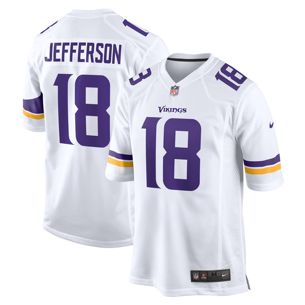 Minnesota Vikings Justin Jefferson Nike White Game Player Jersey