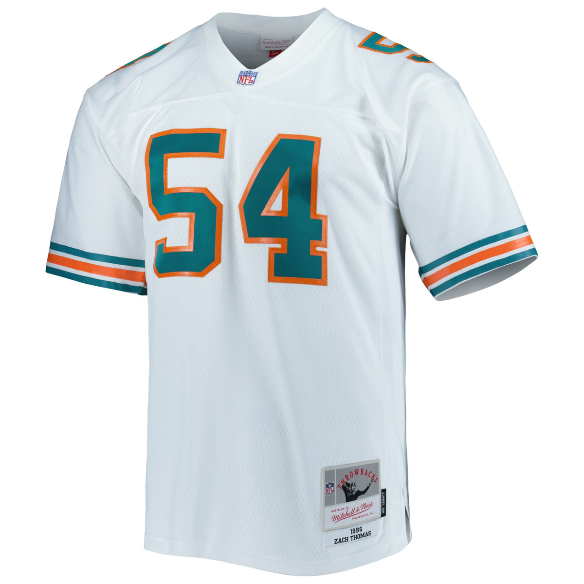 Miami Dolphins Zach Thomas Mitchell & Ness White Legacy Replica Jersey