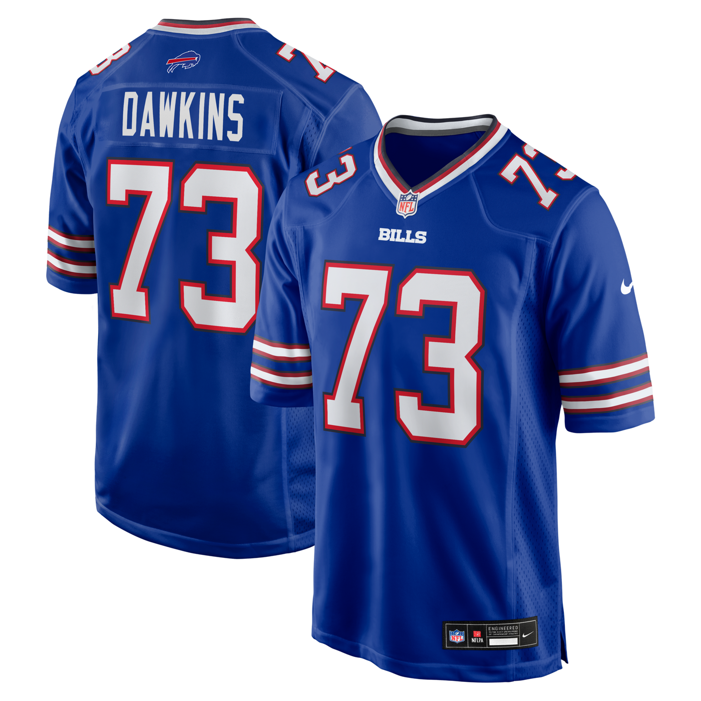 Buffalo Bills Dion Dawkins Nike Royal Game Player Jersey