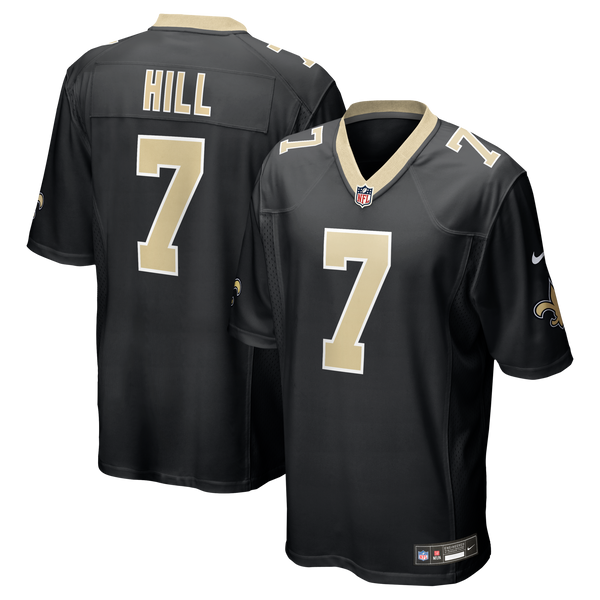 New Orleans Saints Taysom Hill Nike Black Game Jersey