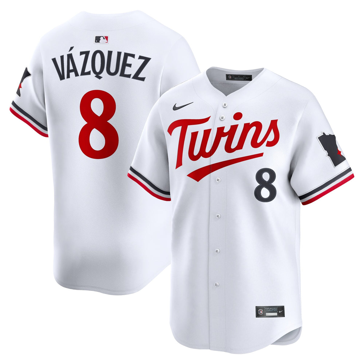 Minnesota Twins Christian Vázquez White Home Limited Jersey