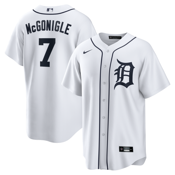 Detroit Tigers Kevin McGonigle Nike White Home Replica Jersey