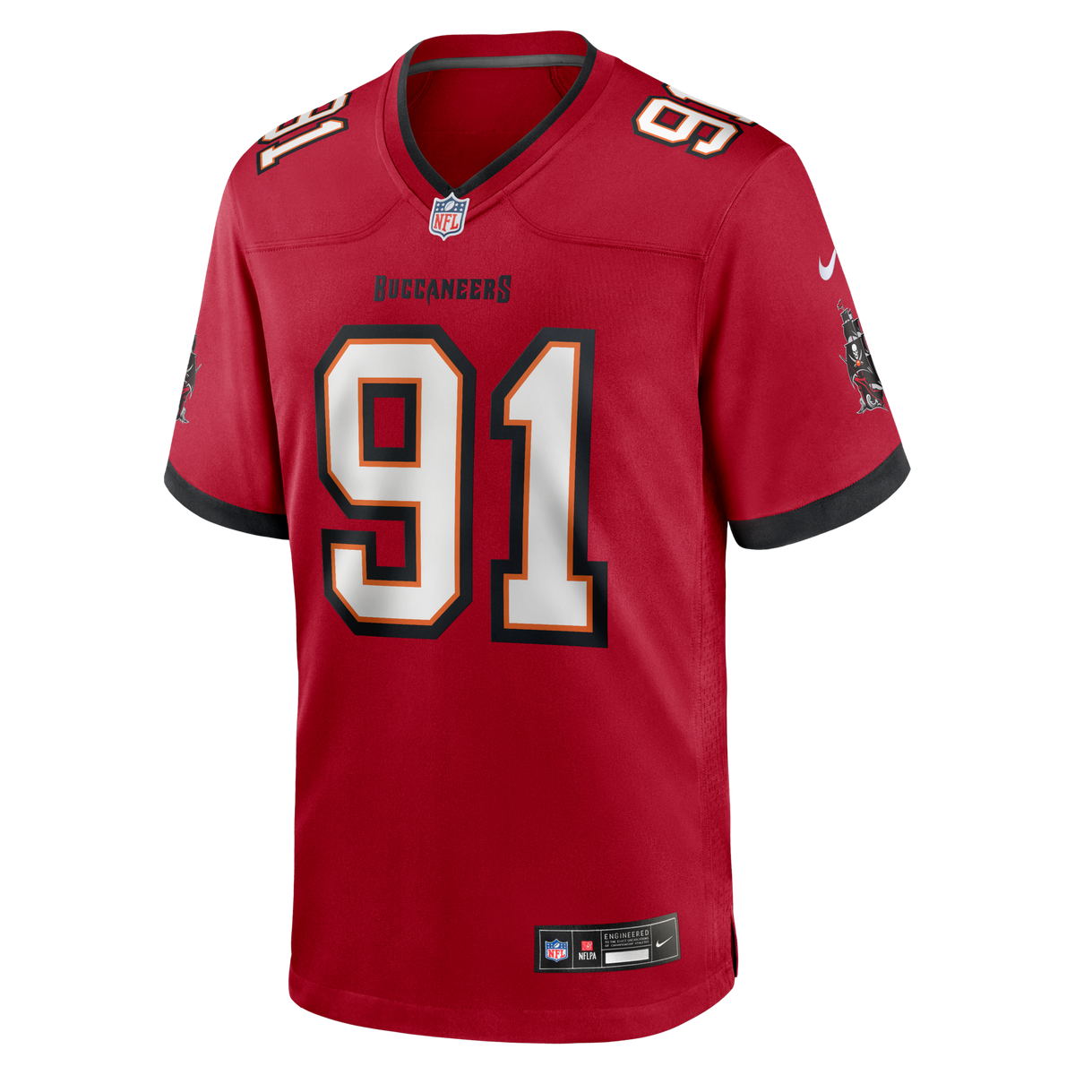 Tampa Bay Buccaneers A'Shawn Robinson Red Team Game Jersey
