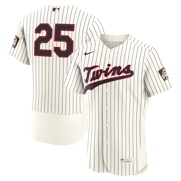 Minnesota Twins Byron Buxton Nike Cream 2026 Field of Dreams Authentic Jersey
