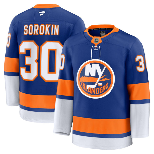 New York Islanders Ilya Sorokin Fanatics Royal Home Premium Jersey