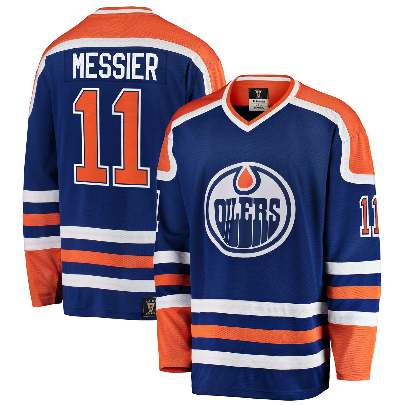 Edmonton Oilers Mark Messier Fanatics Blue Premier Breakaway Retired Player Jersey