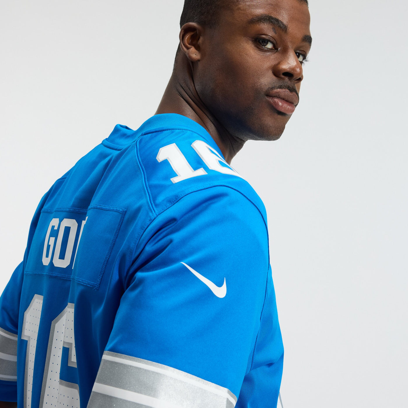Detroit Lions Jared Goff Nike Blue Game Jersey