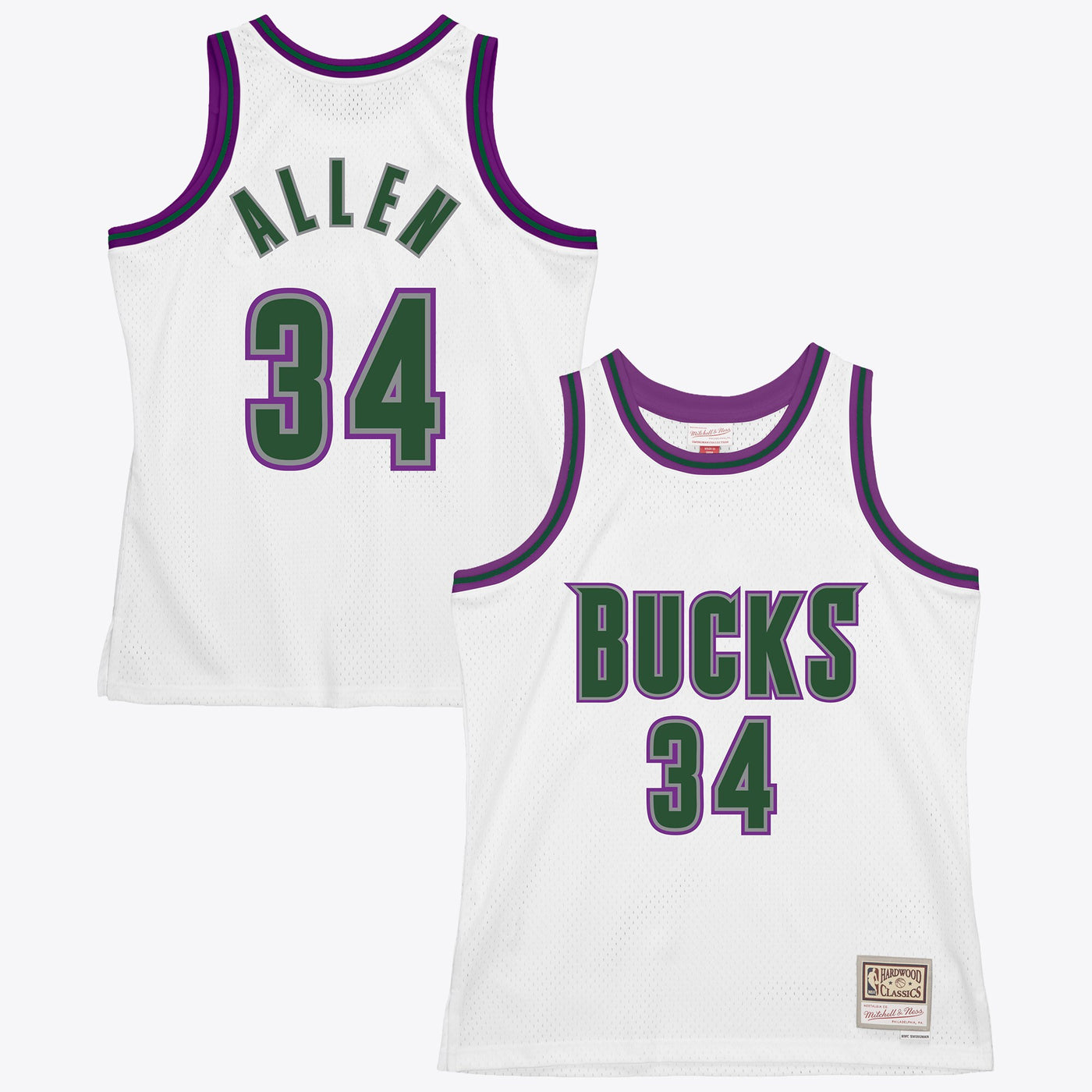 Milwaukee Bucks Mitchell & Ness Ray Allen 1996 Swingman Authentic Jersey - White