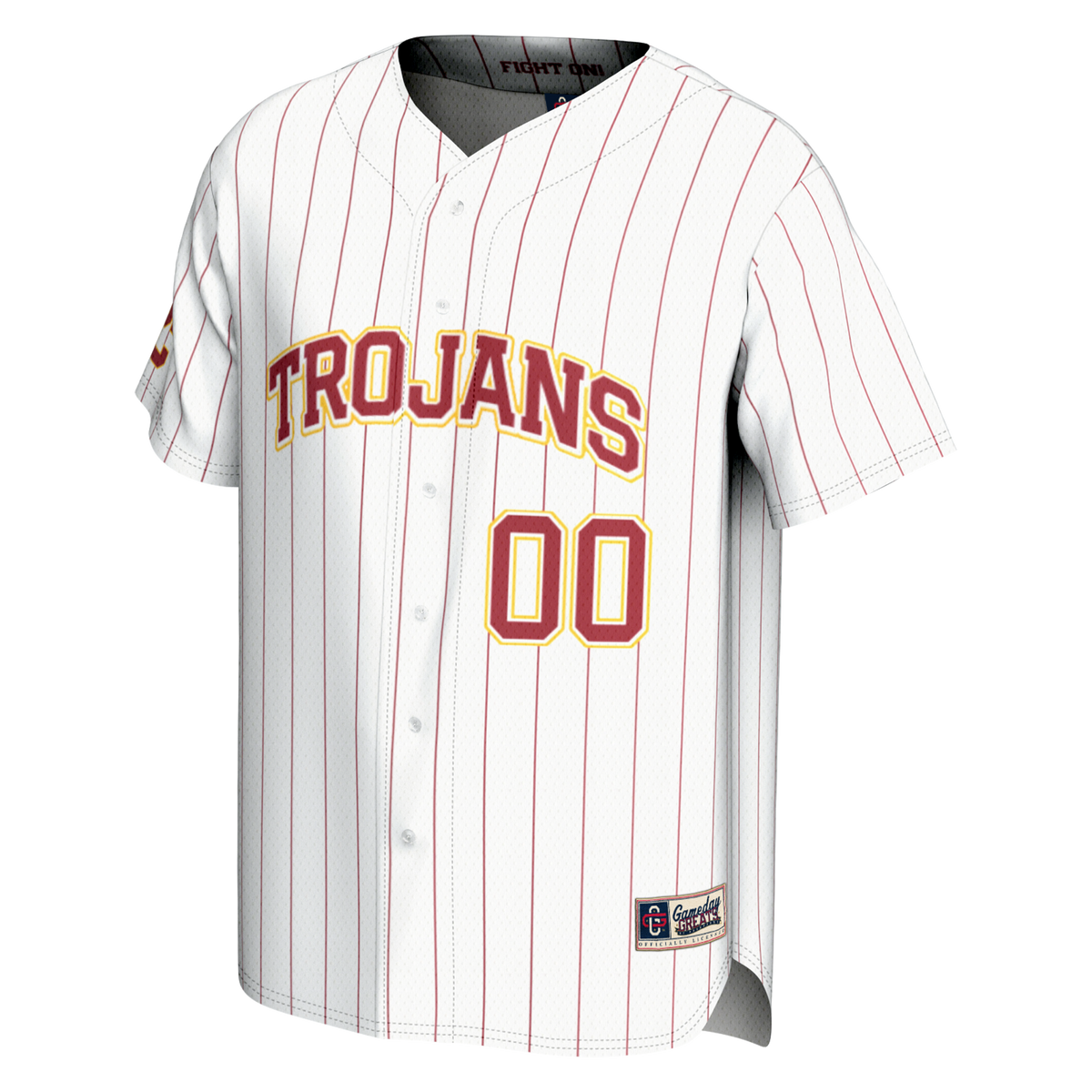 USC Trojans GameDay Greats NIL Pick-A-Player Baseball Lightweight Jersey - White