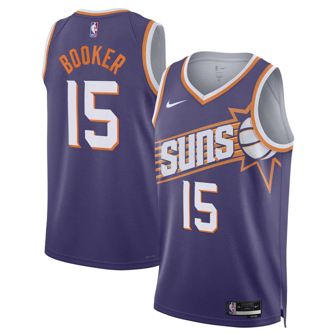 Phoenix Suns Nike Icon Edition Swingman Jersey - Purple - Devin Booker