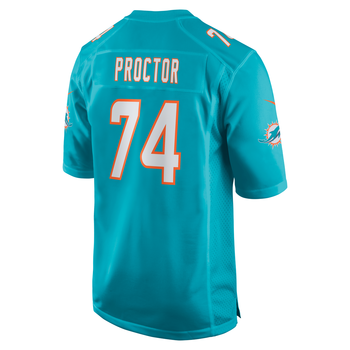 Miami Dolphins Kayden Proctor Aqua 2026 NFL Draft First Round Pick No. 12 Team Game Jersey