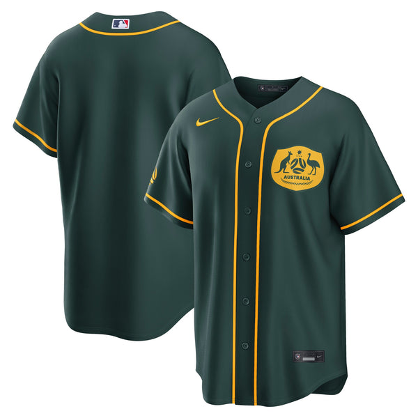 Australia National Team x MLB Nike Green Stadium Replica Jersey