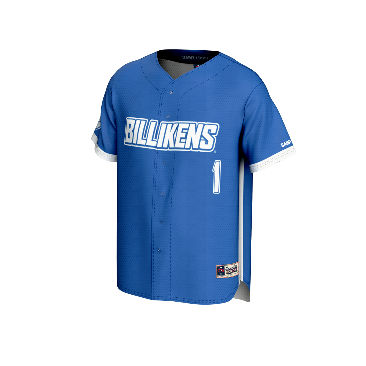 #1 Saint Louis Billikens GameDay Greats Lightweight Baseball Fashion Jersey - Blue